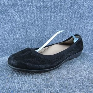 Abeo Tia Women Ballet Shoes Black Leather Slip On Size 8.5 Narrow